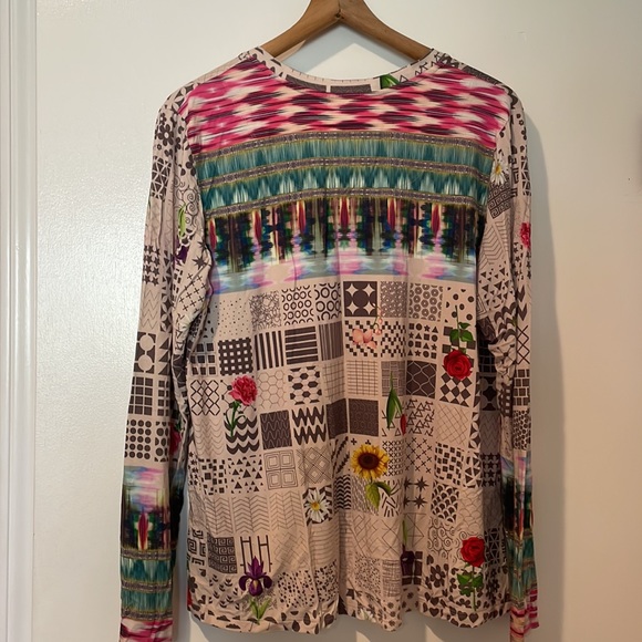 Johnny Was long sleeve swing tee - Picture 3 of 6